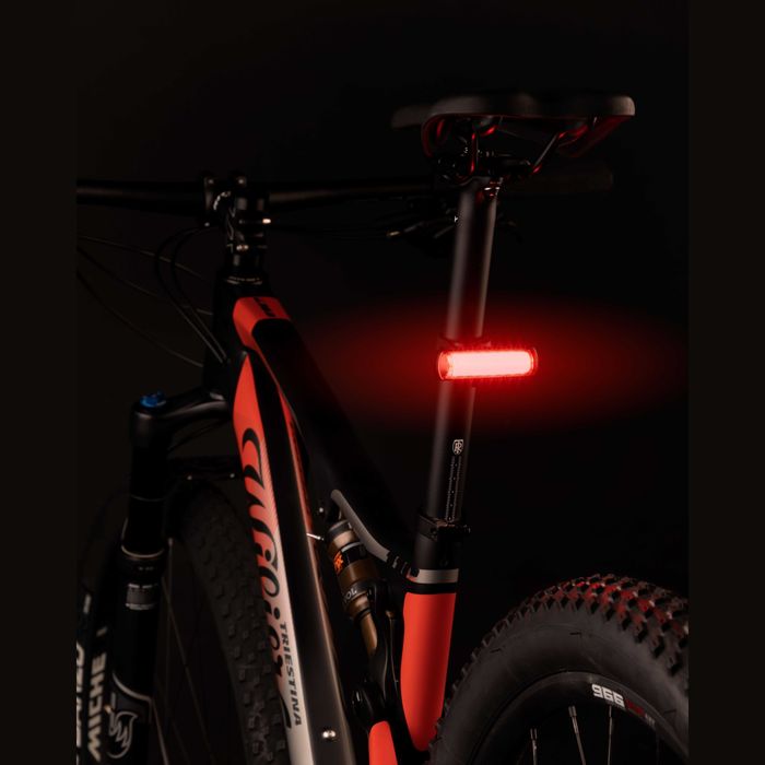 Задна LED стоп светлина за велосипед FORCE ATOM, 40 Lum, 28 Led, USB