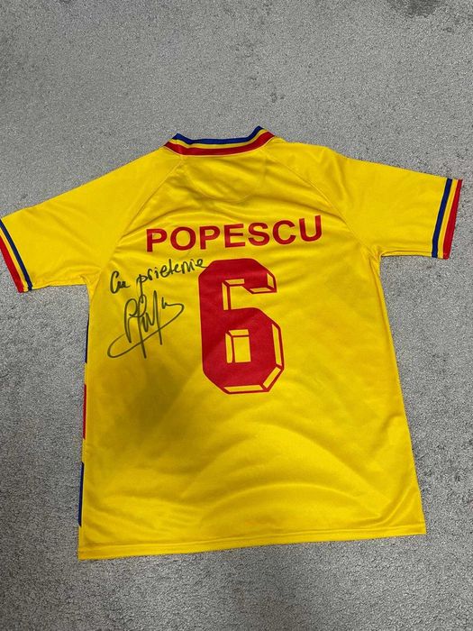 Tricou Generatia de Aur / Pasadena 94 / nr. 6 Gica Popescu cu autograf