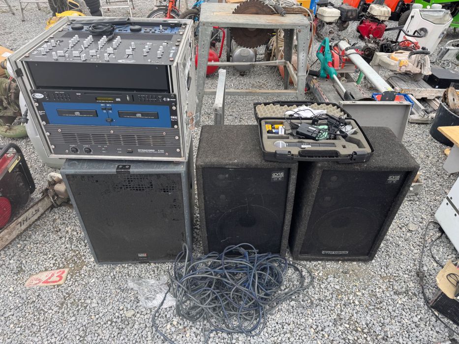 Sistem audio Profesional Dynacord +Bass kling Freitag + Microfon Shure