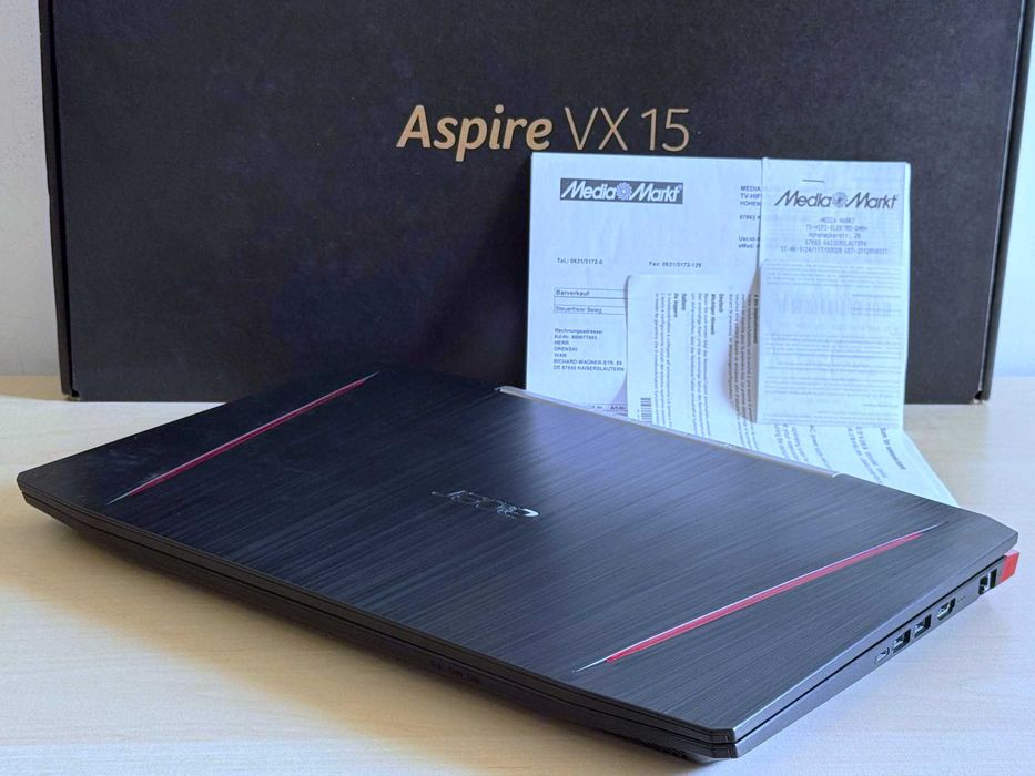 Бартер! Acer Aspire VX 15 / 4-ядрен Core i7 / GTX 1050 Ti / 12GB Ram / 256/1TB