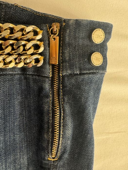 Blugi Elisabetta Franchi Cu Lanturi Aurii marime 29