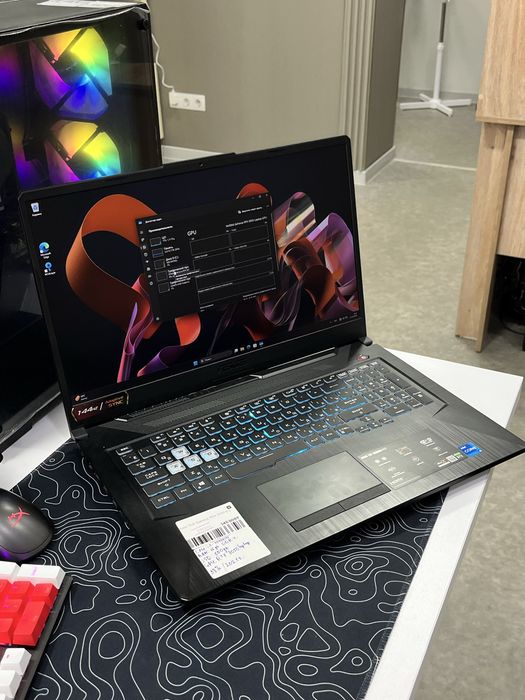 Ноутбук Asus tuf Gaming F17 | RTX 3050 | i5-11400H | ram 16