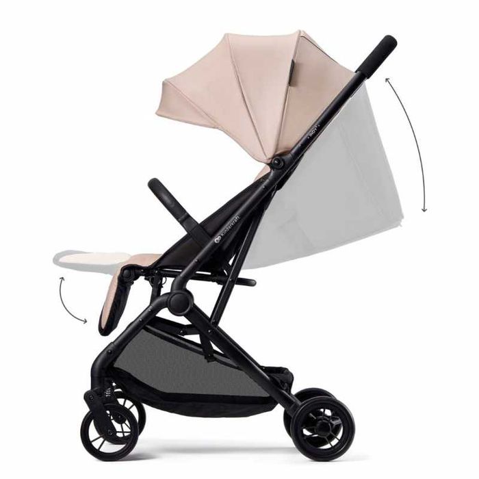 Бебешка количка Kinderkraft INDY 3 бежова, мострена