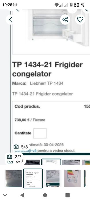 Vând frigider, răcitor profesional liebherr