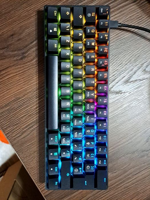Tastatură mecanică gaming Noua Mizar MZ60 Luna – RGB, 62 taste, neagra