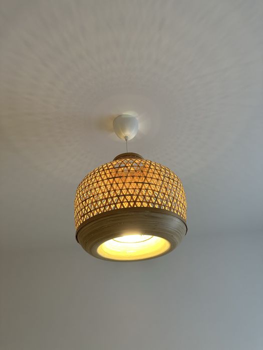 Lustră bambus / ratan stil boho – design modern
