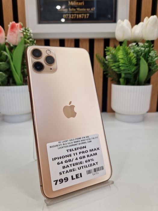 iphone 11 pro max 64gb gold - Telefoane la preț mic | OLX.ro