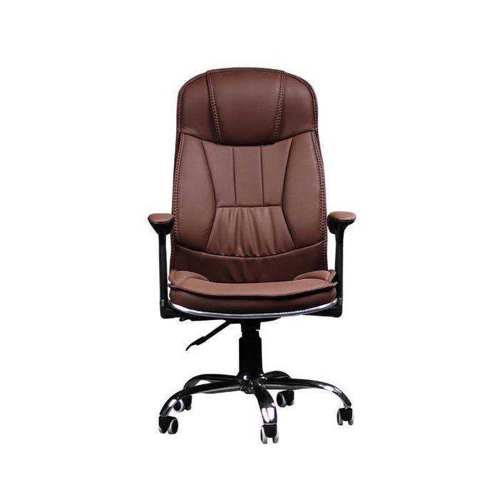 Эргономичное офисное кресло, мягкое, кожаное