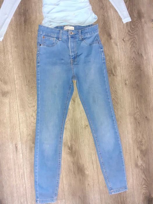 Set dama xs -s blugi si bluza cu perle