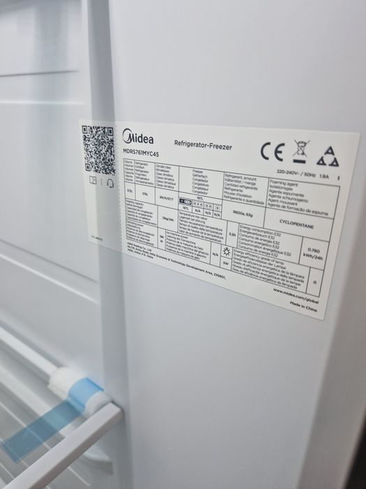 Side By Side Midea Dark Inox Чисто Нов