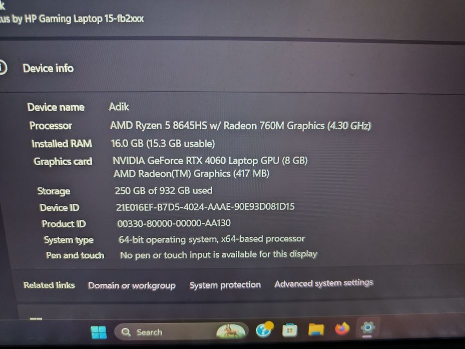 hp victus 15 rtx4060