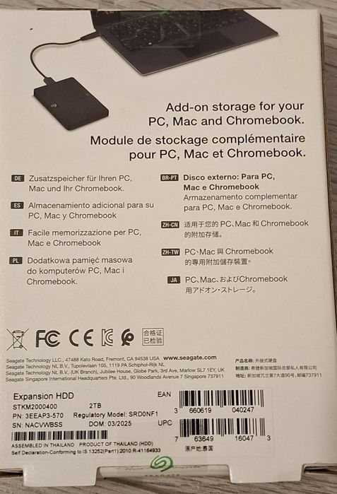 Hard Disk extern Seagate 2TB USB 3.0 (STKM2000400)