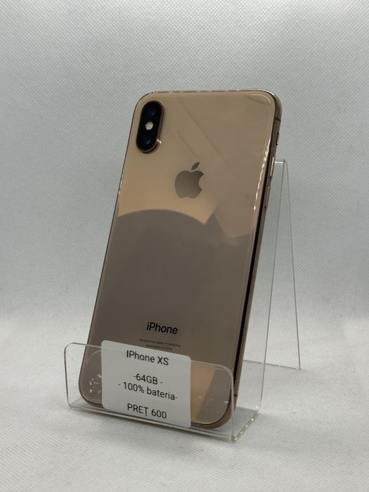OFERTA! Magazin Vindem: Iphone XS, 64GB, 100% bateria