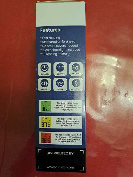 Термометър за чело IR