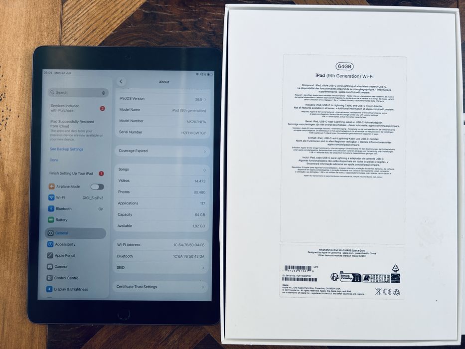 Ipad 10.2 gen9 cu acesorii stare goarte huna