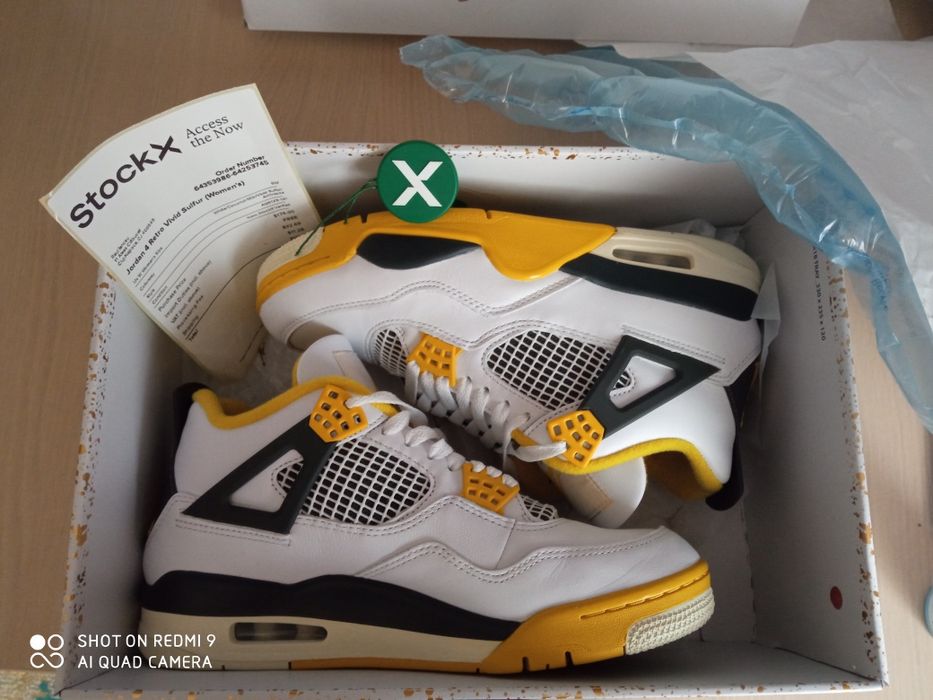 Jordan retro 4 vivid sulfur, 40,5 EU