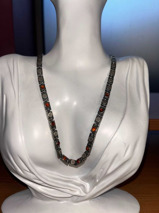 Сребърен комплект с кехлибар – 3 броя