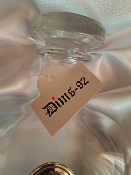 Сет бутилка и 6 чаши за алкохол със сребро