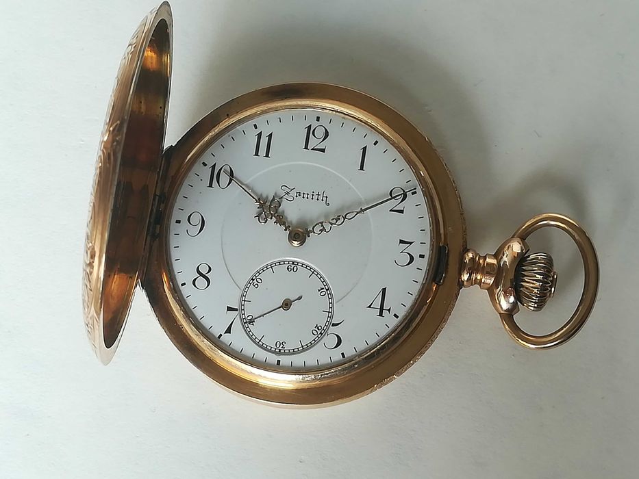 ZENITH джобен часовник, златен 14к/Gold 14k, перфектен, рядък