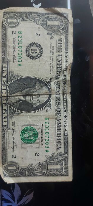 Bancnota de ,, one,, dolars