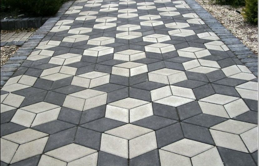 Укладка брусчатки