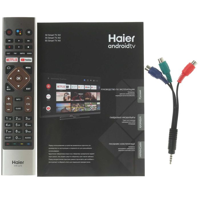 Телевизор Haier 65 AX черный [Direct LED, 4K UltraHD, Wi-Fi, Android]