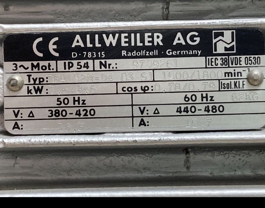 Motor electric 7.5kw-1500RPM