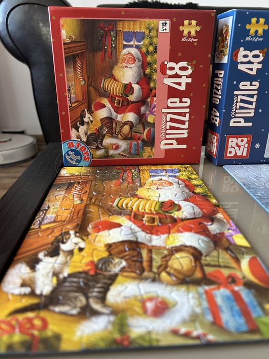 Set 5 puzzle copii (Frozen, Paw Patrol, Craciun) – 40 lei