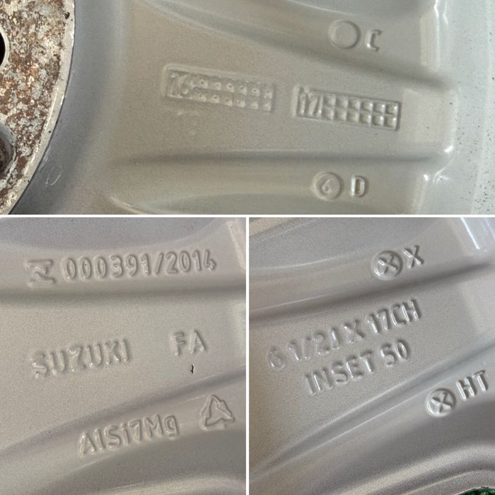 4бр. ОТЛИЧНИ 17” ОРИГИНАЛНИ Джанти 5х114.3 за -SUZUKI Grand Vitara/Vitara/Sx4/S-Cross/TOYOTA RAV4, LEXUS- 6.5Jx17H2, ET50