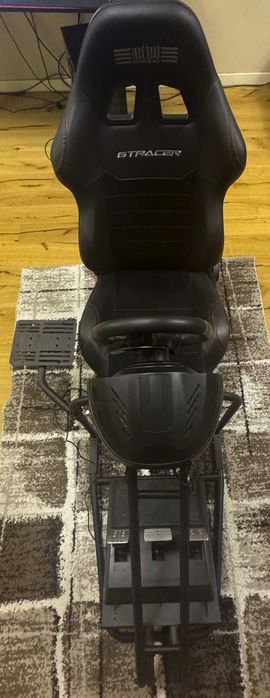 Волан с педали Thrustmaster t300 gt + стойка NLR GTRACER + скоростна