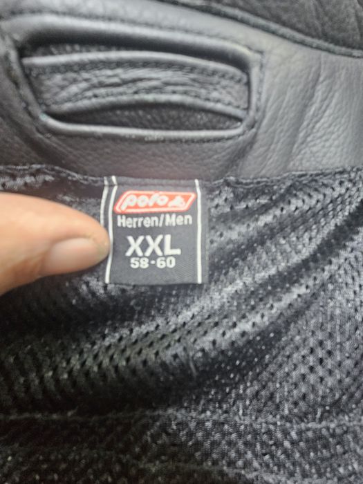 Costum moto din piele FLM 58-60 XXL