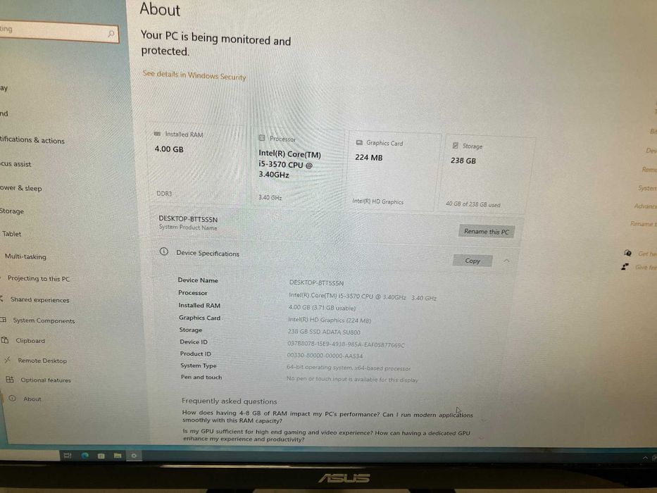 Настолен Компютър PC - Intel i5, SSD