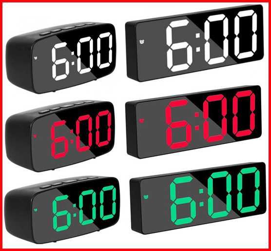 Постоянно светещ LED ЧАСОВНИК. Електрически Часовници на Ток. Будилник