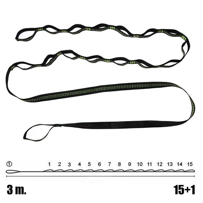 Колани Въжета с карабинери за лесно закачане на Хамак Люлка Тента х 3м