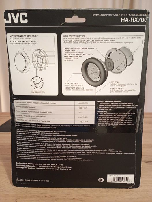 JVC HARX700 Слушалки