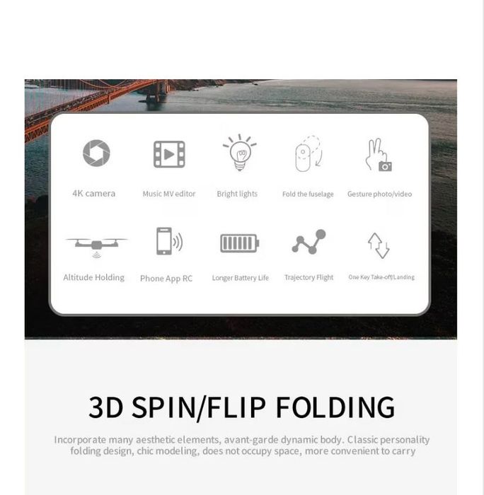 ДРОН с две камери dual 4K cameras 998 pro