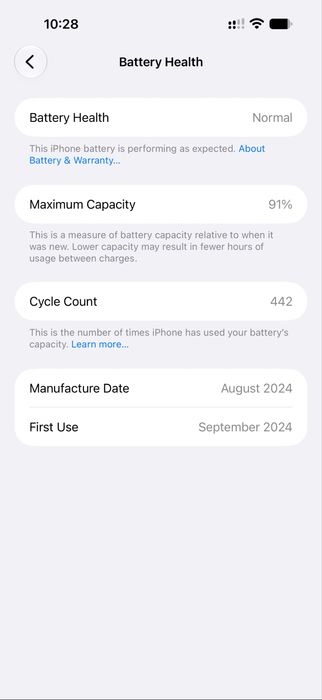 Iphone 16 pro Max 256 GB Desert Titanium baterie 91%
