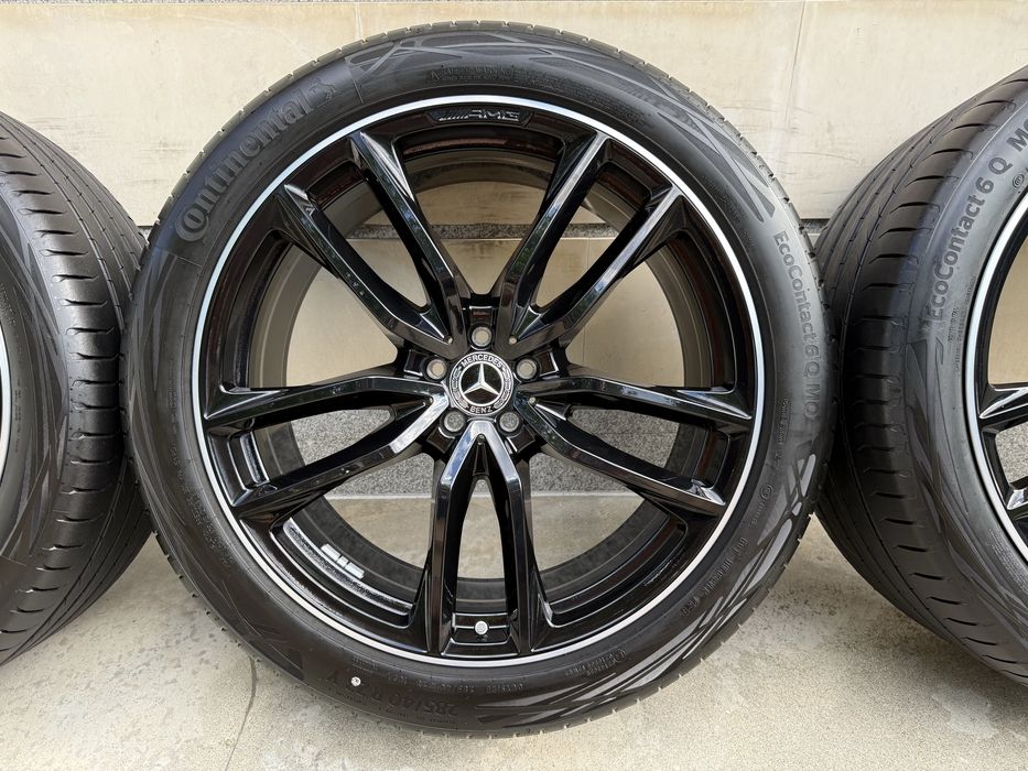 Оригинални джанти Мерцедес ГЛС 63АМГ 23 цола спорт пакет Mercedes GLS 167 63AMG MAYBACH X167 GLS600 ГЛС 450d фейслифт пакет като нови гуми на 98% 2025