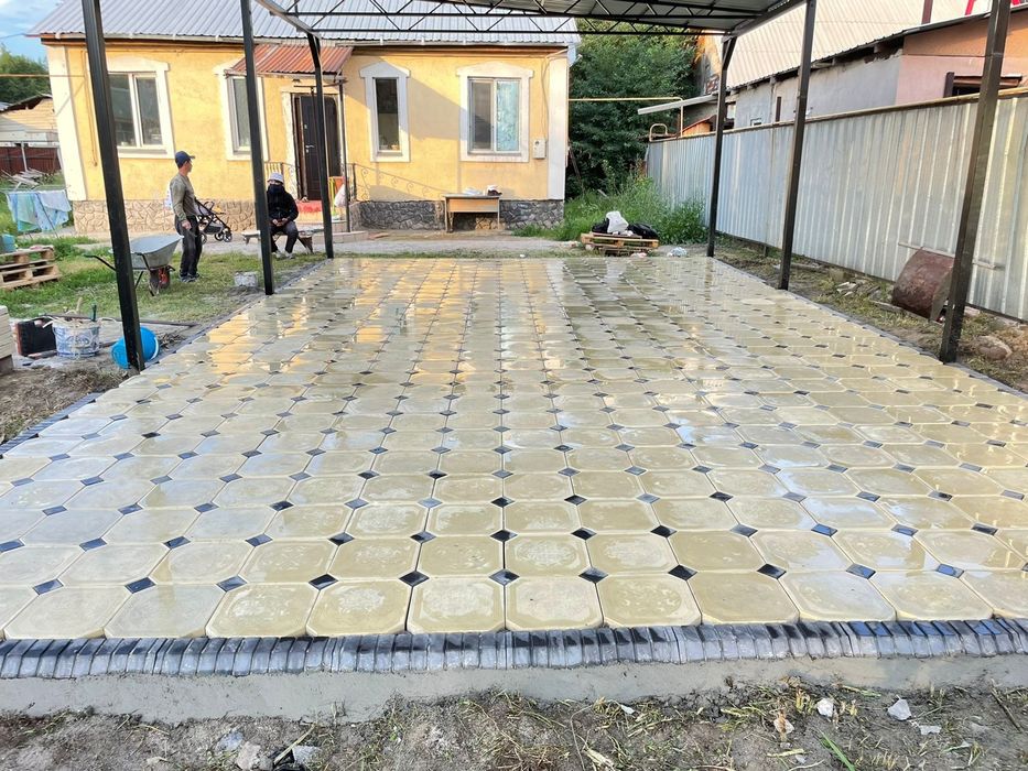 Укладка брусчатка,плитка