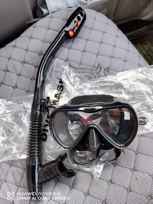 Маска с трубкой подводное