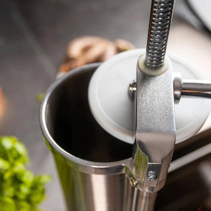 Masina manuala pentru umplut carnati, otel inoxidabil, capacitate 5