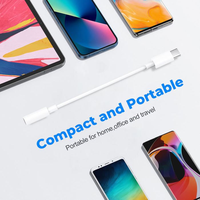 Адаптер за слушалки 3,5mm jack към USB C