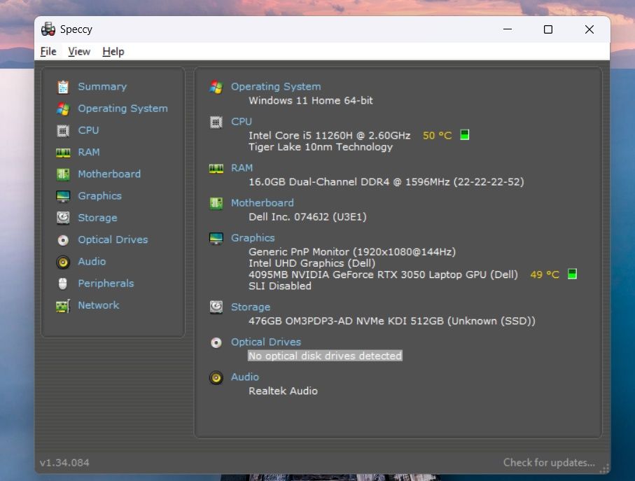 Laptop Gaming RTX 3050