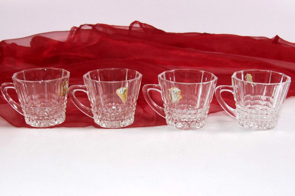 Set 10 Cesti, cristal pur 24%PbO brand Anna Hute, Made in Germany, NOU