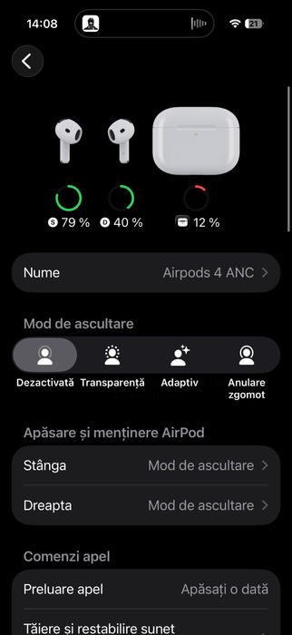Airpods 4 ANC, serie valida