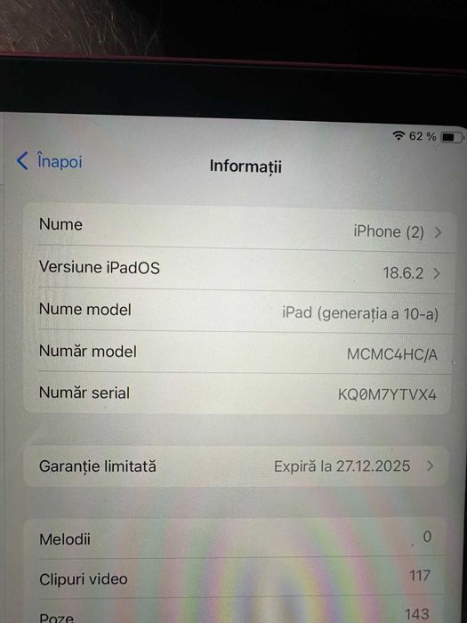 Tableta APPLE iPad 10 (2022), 10.9", 64GB, Wi-Fi, Pink