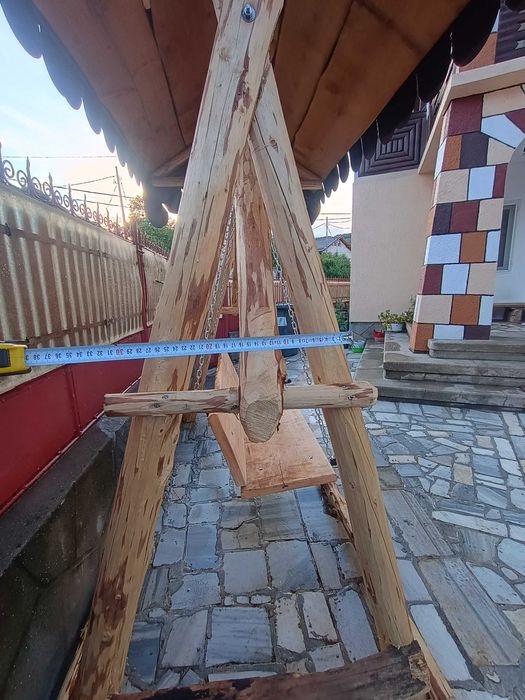 Leagăn/balansoar RUSTIC din lemn de brad tratat!