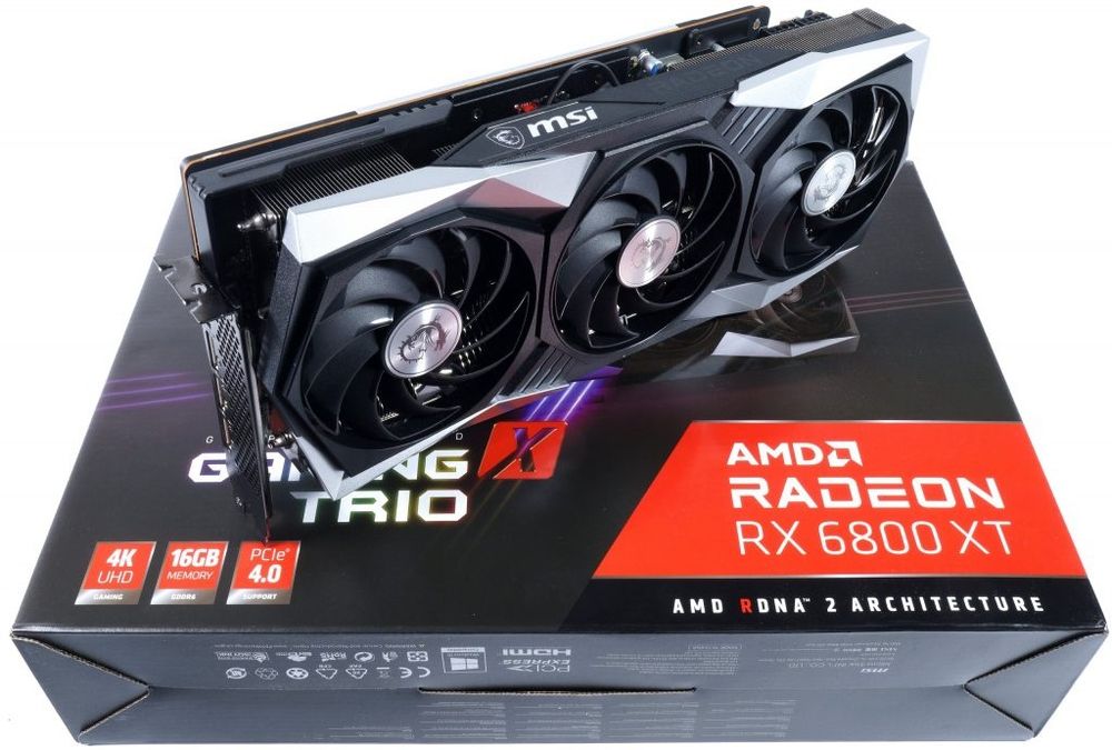 1г 1г Гаранция! RX 6800 XT 16GB MSI Gaming X Trio