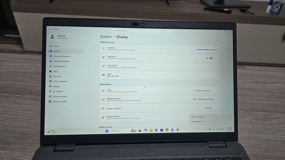 Laptop i5 gen13, 16Gb ,windows11Pro 15.6Fhd, 256 Gb ssd