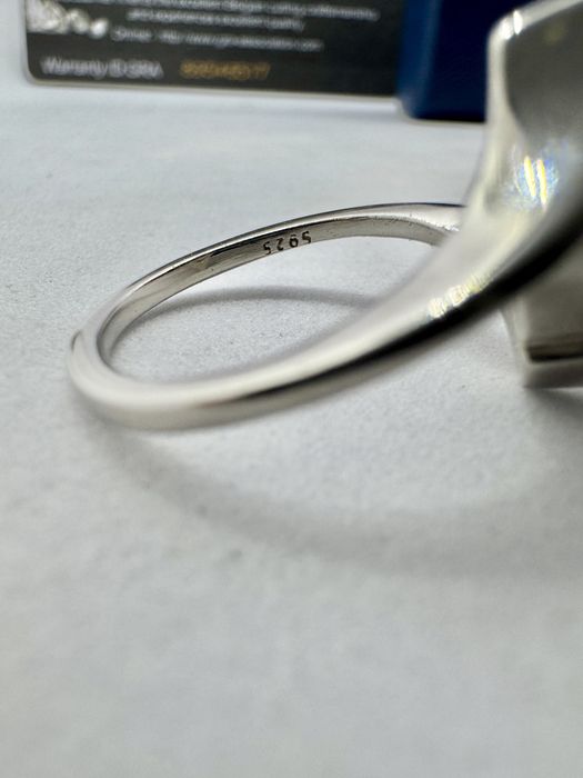 Сребърен пръстен с мойсанит (Диамант) 2.5 карата